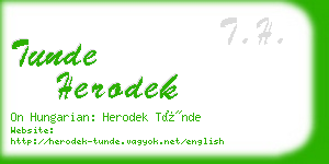 tunde herodek business card